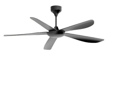 Cuchillas de hierro Ventilador de techo LED moderno de 55 pulgadas Ventilador de techo con luz
