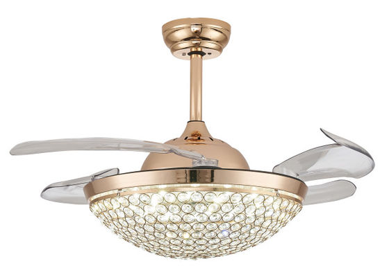 42 pulgadas LED 36W Cambiable de color Ventilador de techo de motor de CC moderno con luz