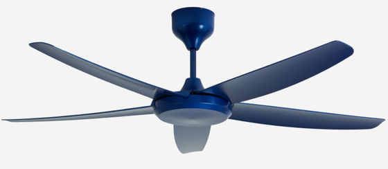 Moderno azul de 56 pulgadas DC motor ventilador de techo control remoto sin luz para el salón