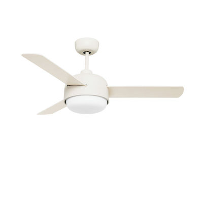 Blanco 52in ventiladores de techo contemporáneos para salas de estar dormitorios