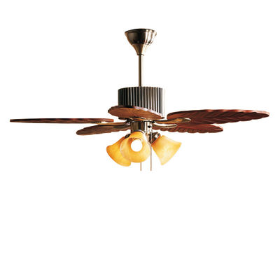 5 cuchillas 52in de madera maciza ventilador de techo con cuchillas de madera real