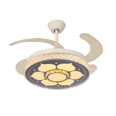 Ventilador silencioso de techo plegable con luz de 42 pulgadas con cuchillas plegables