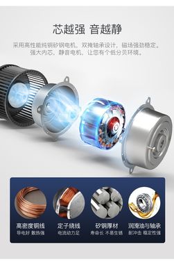 Cuchillas de hierro Ventilador de techo LED moderno de 55 pulgadas Ventilador de techo con luz