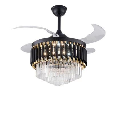 52 pulgadas de LED 20W moderno retráctil DC motor ventilador de techo con luz