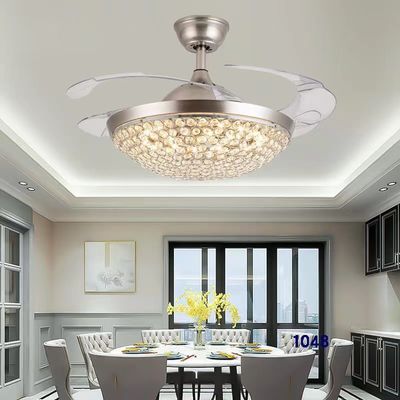 42 pulgadas LED 36W Cambiable de color Ventilador de techo de motor de CC moderno con luz