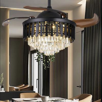 Moderno 42 pulgadas de alta calidad ventilador de techo inteligente motor de corriente continua con luz