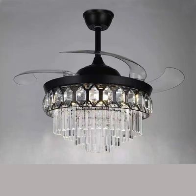 42 pulgadas de alta calidad de cristal inteligente ventilador de techo motor de CC para el salón