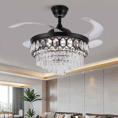 42 pulgadas de alta calidad de cristal inteligente ventilador de techo motor de CC para el salón