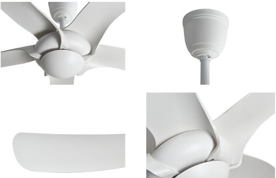 Cinco cuchillas ABS 52 pulgadas ventilador de bajo consumo de energía ventilador de techo