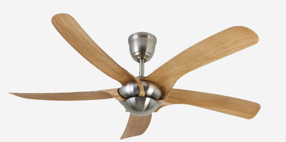 Ventiladores de techo europeos ECO de plata 52in Ventiladores de techo eficientes energéticamente