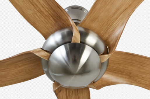 Ventiladores de techo europeos ECO de plata 52in Ventiladores de techo eficientes energéticamente