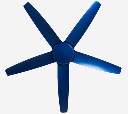 Moderno azul de 56 pulgadas DC motor ventilador de techo control remoto sin luz para el salón