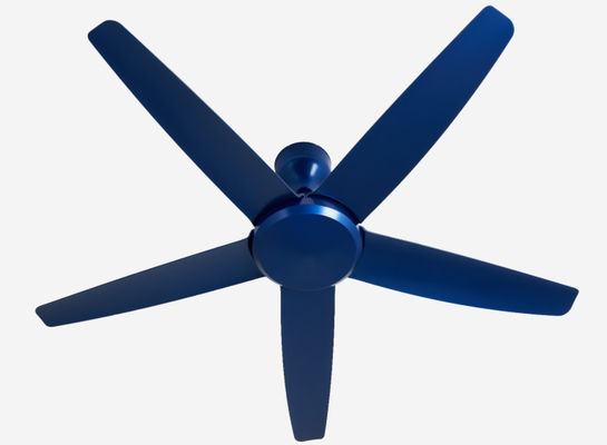 Moderno azul de 56 pulgadas DC motor ventilador de techo control remoto sin luz para el salón
