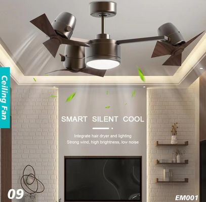 20W 42 pulgadas ventiladores de techo silencioso para el dormitorio Eco silencioso ventilador de techo DC