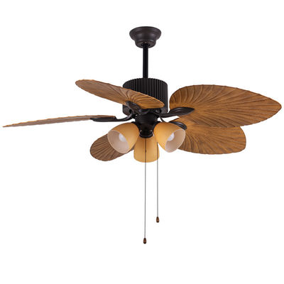 Ventilador de techo de diseño de flores ABS de 52 pulgadas Ventiladores de techo de estilo europeo