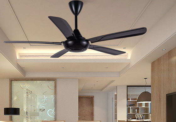 56 pulgadas ABS negro ventilador de techo bajo ruido con control remoto