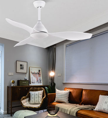 Blanco 48 en el ventilador de techo del baño con luz 3 palas ABS