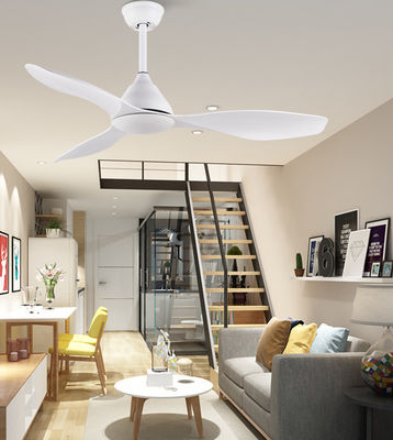 Blanco 48 en el ventilador de techo del baño con luz 3 palas ABS