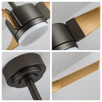 Cuchillas de ABS ventilador de 48 pulgadas con luz ventilador de sala de estar moderno con luz