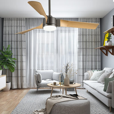 Cuchillas de ABS ventilador de 48 pulgadas con luz ventilador de sala de estar moderno con luz