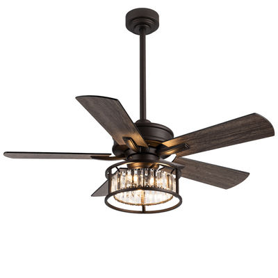 Ventiladores de techo americanos de velocidad ajustable 5 cuchillas de madera contrachapada 42 pulgadas