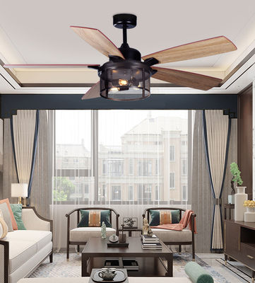 ECO 52En American ventiladores de techo de madera contrachapada cuchillas ventilador de techo remoto con luz