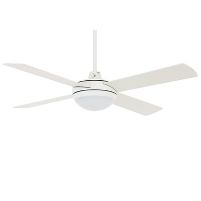 Cuatro cuchillas de madera contrachapada 48 ventilador de techo con motor de corriente continua ligero con bajo ruido