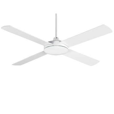 4 cuchillas de madera contrachapada ventilador de techo de 52 pulgadas con luz y control remoto