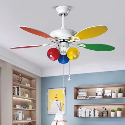 Fan de techo ultra silencioso de 42 pulgadas con 5 cuchillas de madera contrachapada de colores