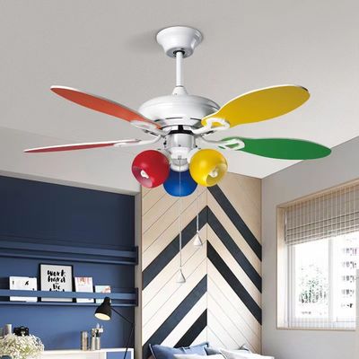 Fan de techo ultra silencioso de 42 pulgadas con 5 cuchillas de madera contrachapada de colores