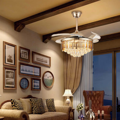 52Luz de ventilador de techo LED sin palas con palas retráctiles