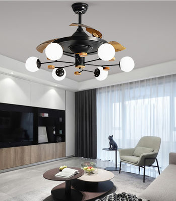 6 bombillas ventiladores de techo de cocina con luz ventilador de techo de 52 pulgadas con luz incandescente