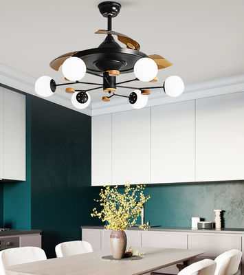 6 bombillas ventiladores de techo de cocina con luz ventilador de techo de 52 pulgadas con luz incandescente