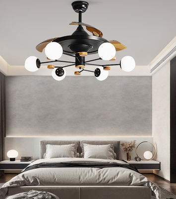 6 bombillas ventiladores de techo de cocina con luz ventilador de techo de 52 pulgadas con luz incandescente