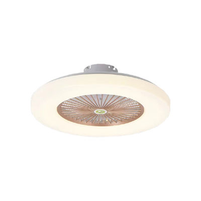 Ventilador de techo colgante blanco con luz retráctil de lámpara de antorcha
