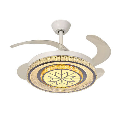 Ventilador de techo LED inteligente de 3 palas con motor de CC con palas plegables